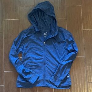 Blue Zip-Up Hoodie
